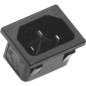 k&b K & B 42R023212V01 Kaltgeräte-Steckverbinder 42R Stecker, Einbau vertikal Gesamtpolzahl: 2 + PE 10A