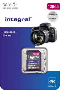 Integral Memory 128GB SDxC Premium Ultra High Speed Up