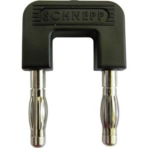 Schnepp 19/4sw Kurzschlussstecker Schwarz Stift-Ø: 4mm Stiftabstand: 19mm