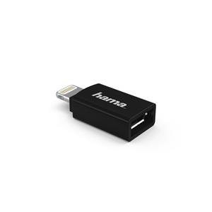 Micro-USB-adapter naar Apple Lightning-stekker, MFI, zwart - Hama