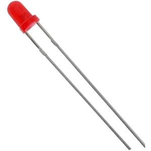 trucomponents TRU COMPONENTS 1573695 Bedrade LED Rood Rond 3 mm 8 mcd 60 ° 20 mA 2.1 V