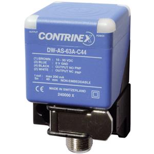 contrinex Inductieve naderingsschakelaar 40 x 40 mm Niet vlak PNP DW-AS-61A-C44