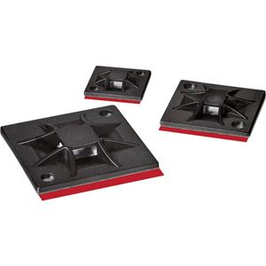 hellermanntyton QM40APT-I-PA66-BK Befestigungssockel selbstklebend, schraubbar 151-01596halogenfrei,