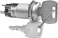 nkkswitches NKK Switches SK12AAW01 Schlüsselschalter 250 V/AC 1A 1 x Ein/Ein 1 x 90° 1St.