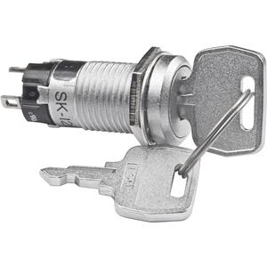 NKK Switches SK12AAW01 Sleutelschakelaar 250 V/AC 1 A 1x aan/aan 1 x 90 ° 1 stuk(s)