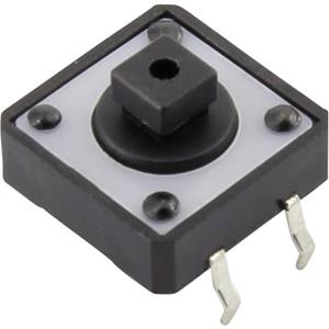 TRU COMPONENTS YST-1103T Druktoets 12 V/DC 0.05 A 1x uit/(aan) Moment 1 stuk(s)