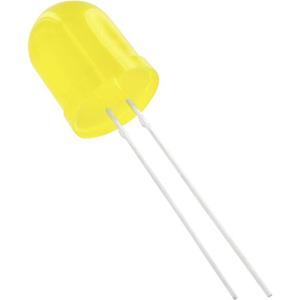trucomponents TRU COMPONENTS 1577512 Bedrade LED Geel Rond 10 mm 1750 mcd 50 ° 20 mA
