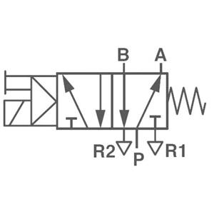 Norgren Mechanisch bedienbaar pneumatisch ventiel V51B517A-A213J 24 V/DC Materiaal (behuizing) Aluminium Afdichtmateriaal NBR 1 stuk(s)