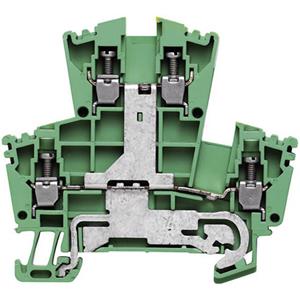 weidmüller 2-rijige veiligheidsgeleider-aansluitblokken - WDK  WDK 2.5PE 1036300000-1 Groen, Geel 1 stuk(s)