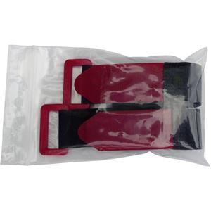 trucomponents TRU COMPONENTS 688-330-Bag Klittenband Met riem Haak- en lusdeel (l x b) 300 mm x 25 mm Zwart, Rood 2 stuk(s)