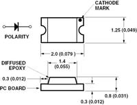 HSMS-C170 SMD-LED 0805 Rood 10 mcd 170 ° 20 mA 2.1 V Tape cut