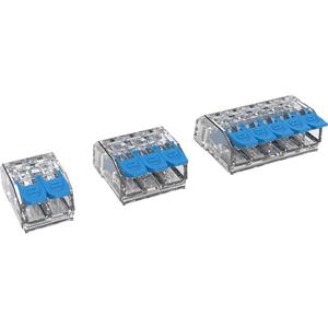 degson DG221-5.6-05P-17 12A(H) verbindingsklem flexibel: 0.14-4.0 mm² star: 0.20-4.0 mm² aantal polen: 5 1 stuks transparant, blauw