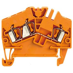 weidmüller Doorgangsserieklem  ZDU 2.5-2/3AN OR 1706050000 Oranje 100 stuk(s)