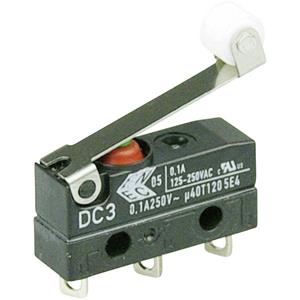 zf Microschakelaar DC3C-A1RC 250 V/AC 0.1 A 1x aan/(aan) IP67 Moment 1 stuk(s)