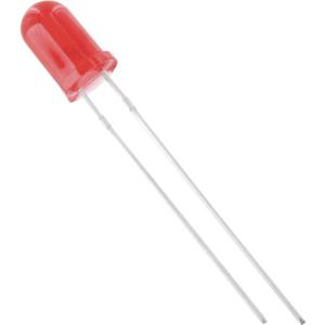 trucomponents TRU COMPONENTS 1577468 Bedrade LED Rood Rond 5 mm 75 mcd 50 ° 20 mA