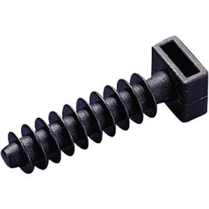 trucomponents TC-CHR6203 Kabelhalter Bündel-Ø-Bereich 10mm (max) mit Lamellenfuß Schwarz