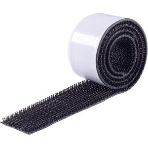 binderband Binder Band 75763-H1 Klittenband Om vast te plakken Paddenstoel (l x b) 5000 mm x 25 mm Zwart 1 stuk(s)