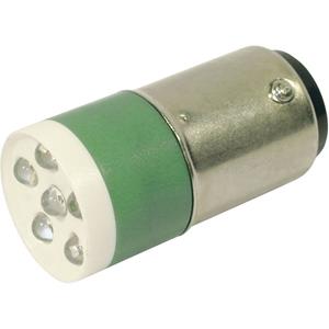 cml LED-signaallamp BA15d Groen 24 V/DC, 24 V/AC 3150 mcd 18640351