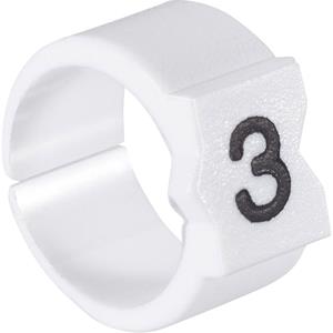 teconnectivity TE Connectivity STD09W-6 Markeerclip Opdruk 6 Buitendiameter 3.25 tot 4.50 mm 062724-000