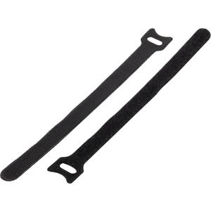 basetech 98001c370 Klittenband kabelbinders Om te bundelen Haak- en lusdeel (l x b) 150 mm x 13 mm Zwart 1 stuk(s)