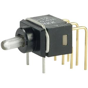 nkkswitches NKK Switches G12AP Kippschalter 28V DC/AC 0.1A 1 x Ein/Ein rastend 1St.