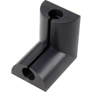 Kabelclip Bündel-Ø-Bereich 6.70mm (max) für Winkelmontage Schwarz