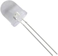 trucomponents TRU COMPONENTS 1573762 Bedrade LED Wit Rond 10 mm 2800 mcd 25 ° 20 mA 3.1 V