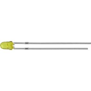 kingbright L-7104YT Bedrade LED Geel Rond 3 mm 20 mcd 34 ° 20 mA 2.1 V