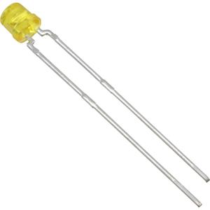 Vishay TLVY4200 LED bedrahtet Gelb Zylindrisch 3mm 30 mcd 170° 30mA 2.4V