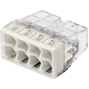 Wago 2273-208-1 Lasklem Flexibel: - Massief: 0.5-2.5 mm² Aantal polen: 8 1 stuk(s) Transparant, Lichtgrijs