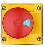 BACO LBX13102 Noodstopknop In behuizing 240 V/AC 2.5 A 2x NC IP66 1 stuk(s)