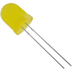 trucomponents TRU COMPONENTS 1573764 Bedrade LED Geel Rond 10 mm 550 mcd 50 ° 20 mA 2.1 V