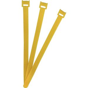 fastech ETK-3-250-0208 Klittenband kabelbinders Om te bundelen Haak- en lusdeel (l x b) 250 mm x 13 mm Geel 1 stuk(s)
