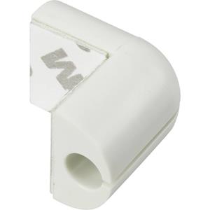 trucomponents TRU COMPONENTS Kabelclip Bündel-Ø-Bereich 9mm (max) für Winkelmontage Weiß
