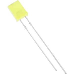 trucomponents TRU COMPONENTS 1577371 Bedrade LED Geel Rechthoekig 2 x 5 mm 225 mcd 120 ° 20 mA