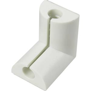 trucomponents TRU COMPONENTS Kabelclip Bündel-Ø-Bereich 8mm (max) für Winkelmontage Weiß