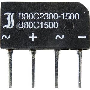 diotec Brückengleichrichter SIL-4 80V 2.3A Einphasig