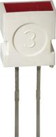 Kingbright L-1043 YD LED bedrahtet Gelb Rechteckig 3.65 x 6.15mm 4 mcd 100° 20mA 2V