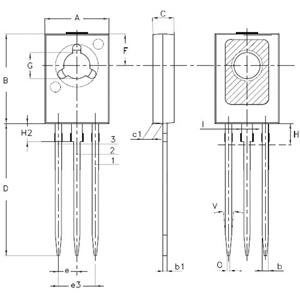 stmicroelectronics Transistor (BJT) - discreet BD135 SOT-32 Aantal kanalen 1 NPN