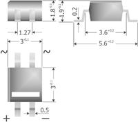 Brückengleichrichter MicroDIL 80V 0.5A Einphasig