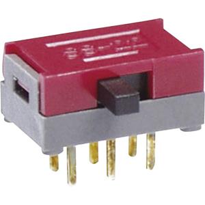 NKK Switches SS22SDH2 SS22SDH2 Schuifschakelaar 30 V/DC 0.1 A 2x aan/aan 1 stuk(s)