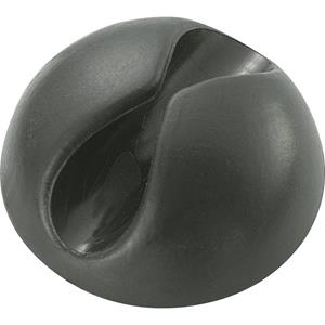 trucomponents SWC-10BK/4P Kabelhalter selbstklebend Bündel-Ø-Bereich 9mm (max) Schwarz