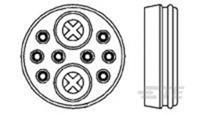teconnectivity Rundstecker Flanschbuchse Serie (Rundsteckverbinder): CPC Gesamtpolzahl: 10
