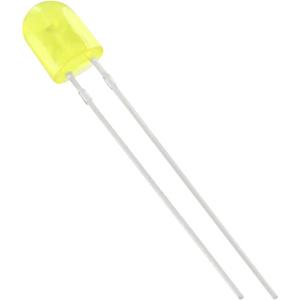 trucomponents TRU Components 1577493 LED bedrahtet Gelb Oval 5mm 450 mcd 110°, 50° 20mA