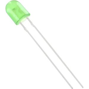 trucomponents TRU COMPONENTS 1577362 Bedrade LED Groen Ovaal 5 mm 1250 mcd 110 °, 50 ° 20 mA