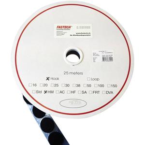 fastech T01047999903C1 Klittenband punt Om vast te plakken Hotmelt Haakdeel (Ø) 47 mm Zwart 1 stuk(s)