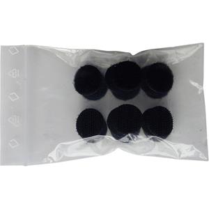 trucomponents TRU COMPONENTS 685-330-Bag Klittenband punten Om vast te plakken Haak- en lusdeel (Ø) 19 mm Zwart 8 stuk(s)