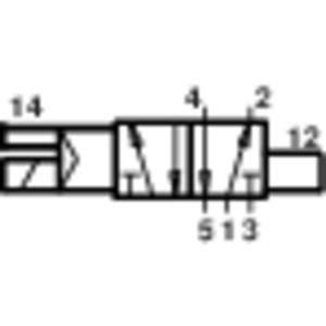 norgren Mechanisch bedienbaar pneumatisch ventiel V61B513A-A213L 24 V/DC Materiaal (behuizing) Aluminium Afdichtmateriaal NBR 1 stuk(s)