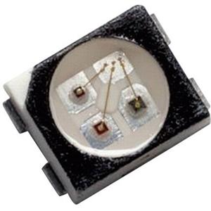 broadcom HSMF-A341-A00J1 SMD-LED meerkleurig PLCC4 Rood, Groen, Blauw 80 mcd, 160 mcd, 40 mcd 120 ° 20 mA, 20 mA, 20 mA 1.9 V, 3.4 V, 3.4 V Tape cut