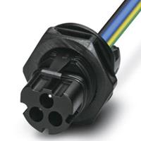 phoenixcontact Rundsteckverbinder Stecker, Einbau Gesamtpolzahl: 3 10St.